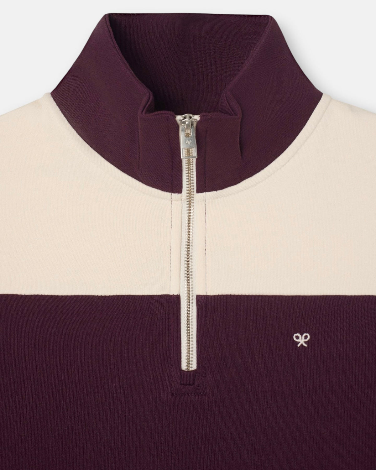Sudadera Silbon cremallera Burdeos
