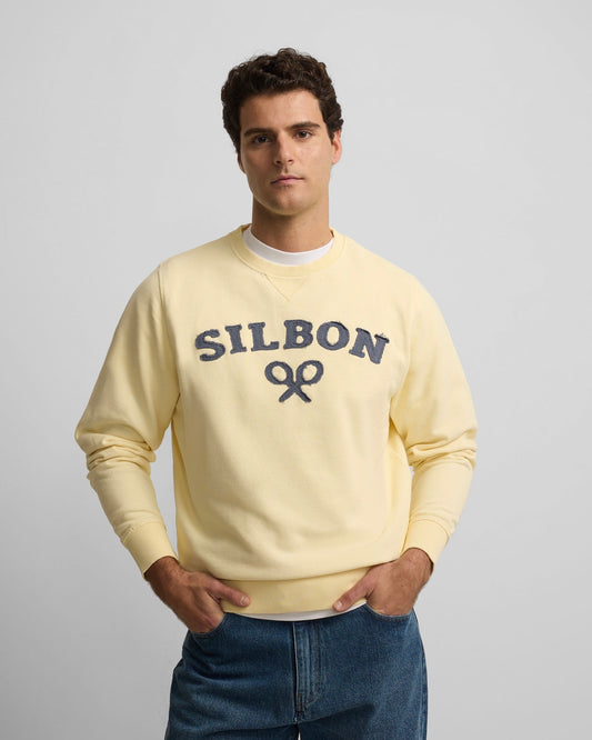Sudadera Silbon raqueta amarilla