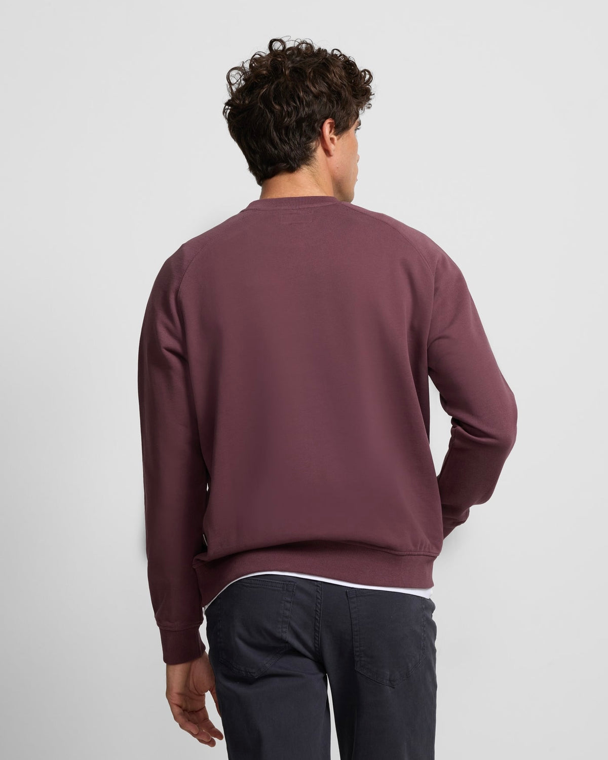 Sudadera Silbon ranglan burdeos