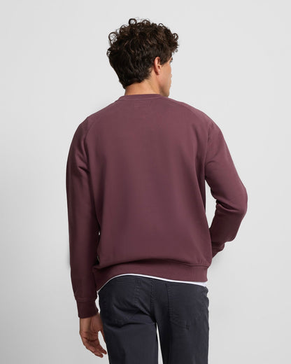 Sudadera Silbon ranglan burdeos