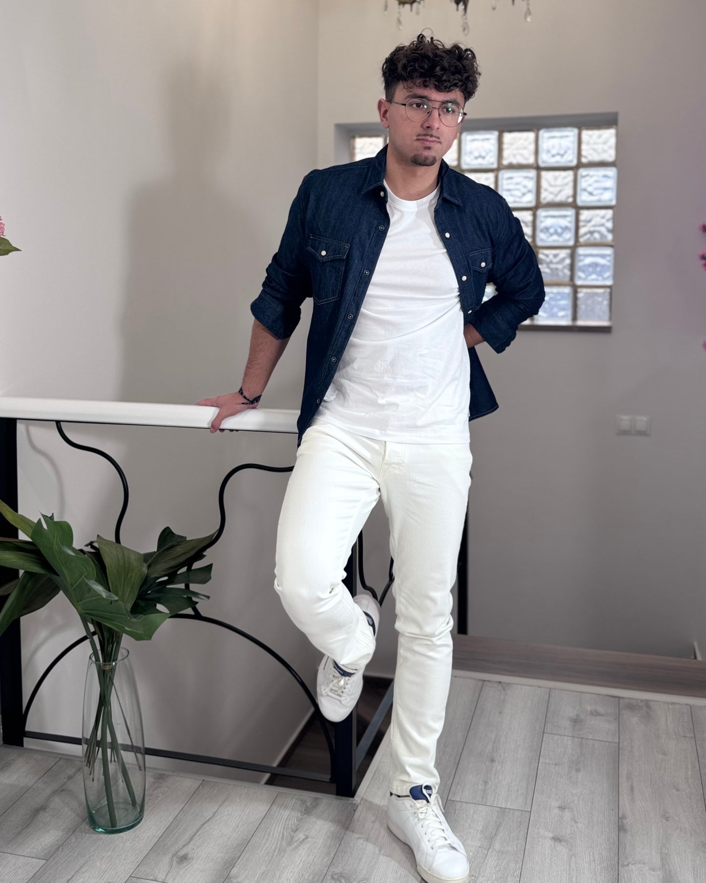 Jeans Jack & Jones Glenn White Denim