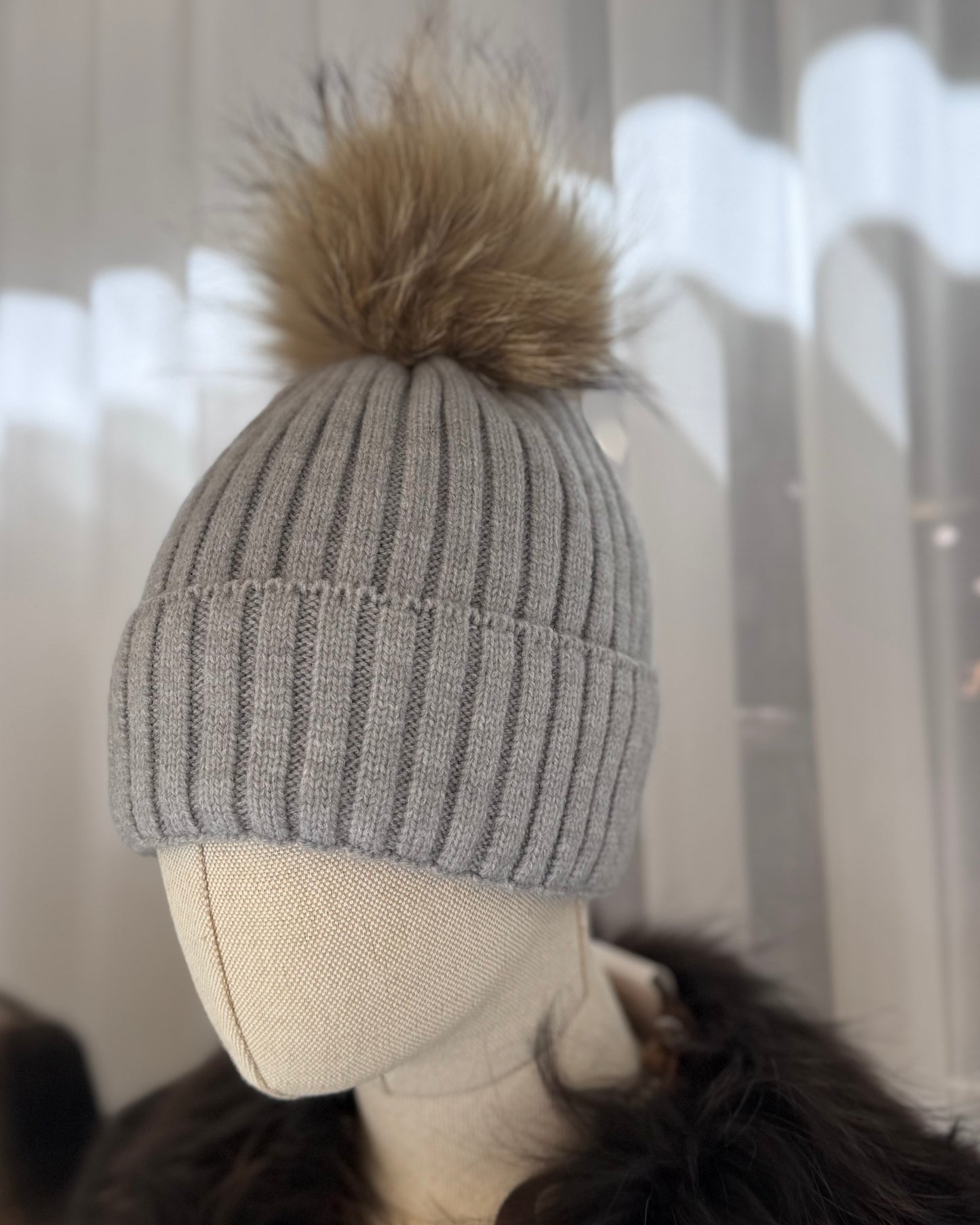 Gorro lana con pompon