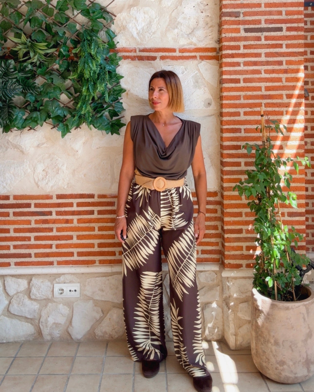 Pantalon ramas lemon