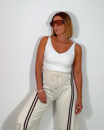 Pantalon retro beige