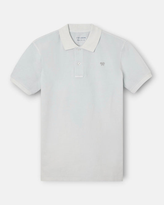 Polo Silbon garment azul claro