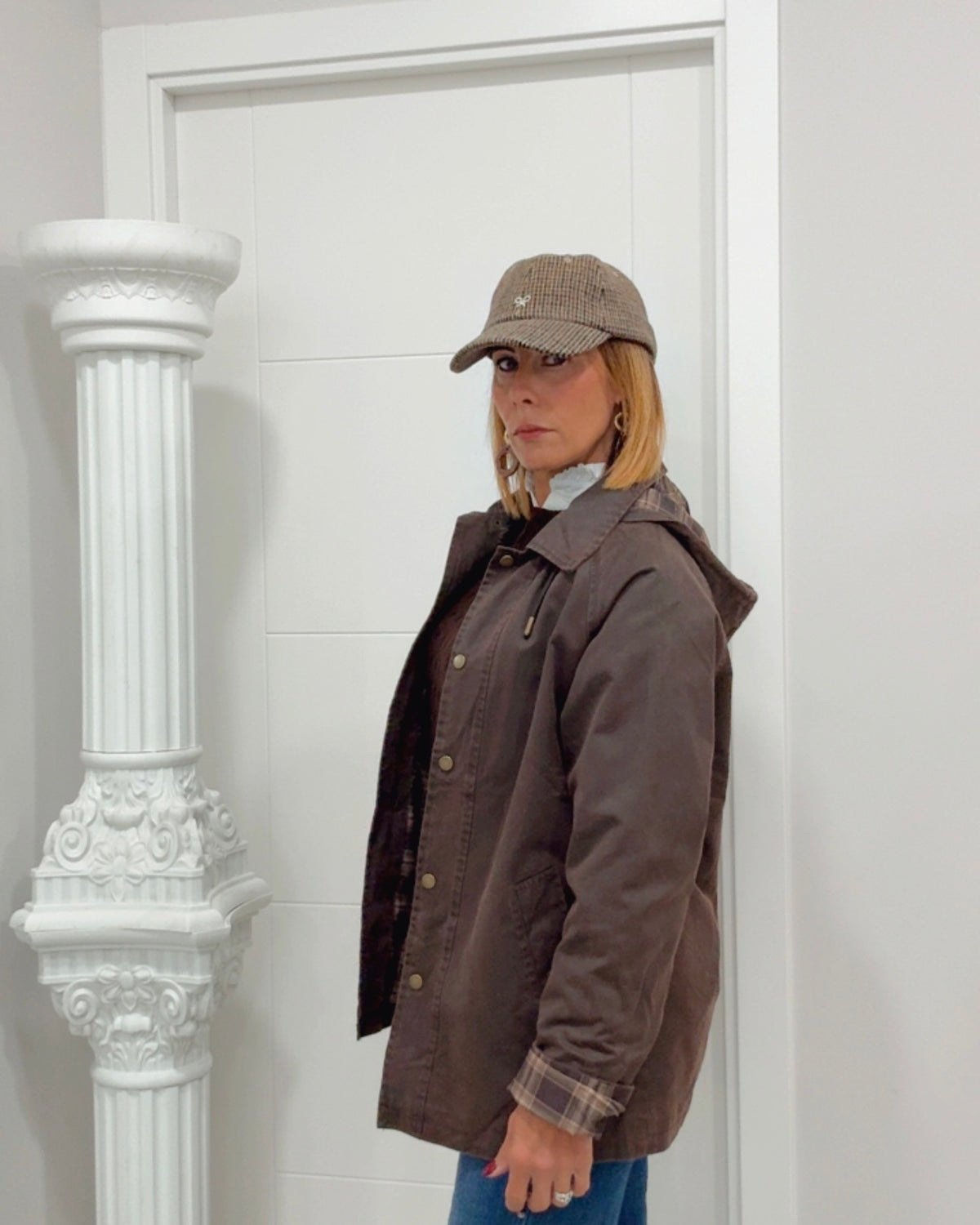 Chaqueta encerada vintage
