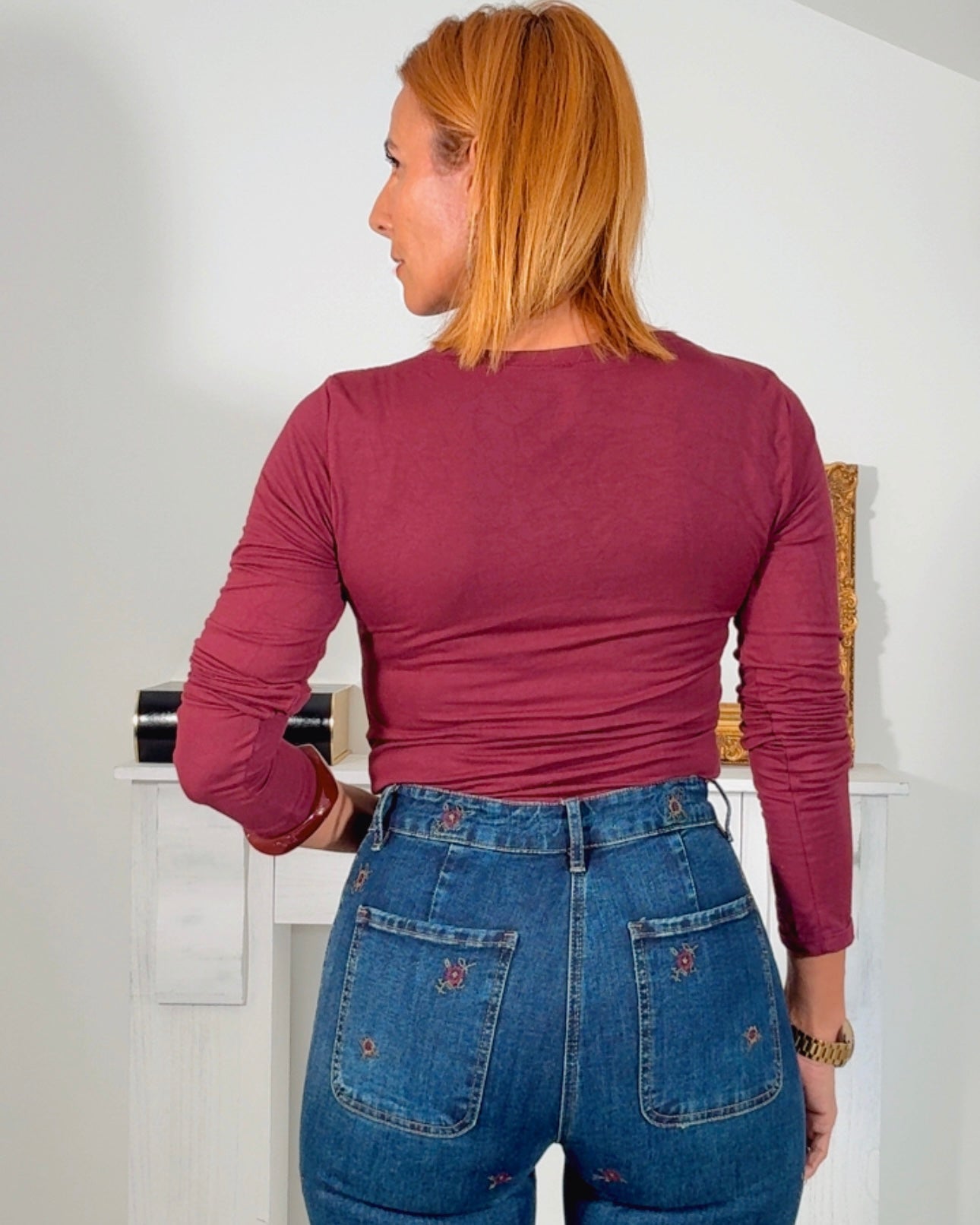 Jeans bordado Amelia