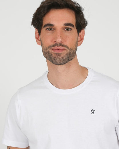 Camiseta Solera minilogo blanca