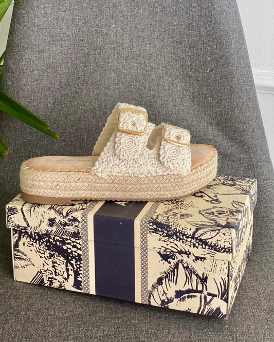 Sandalia crochet
