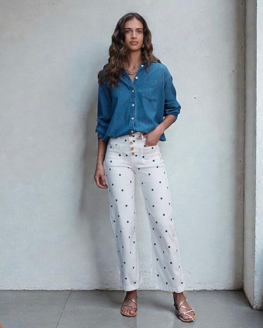 Pantalon abril lunares