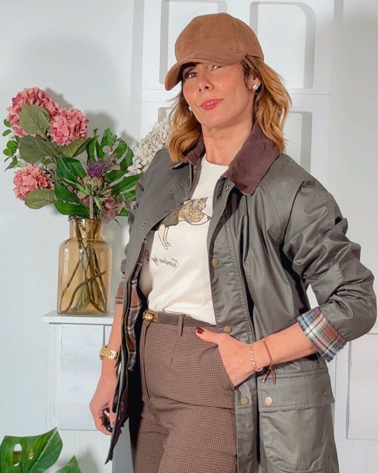 Chaqueta tipo Barbour