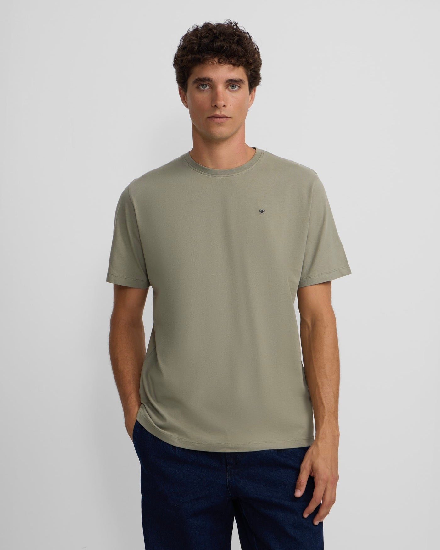 Camiseta Silbon minilogo verde
