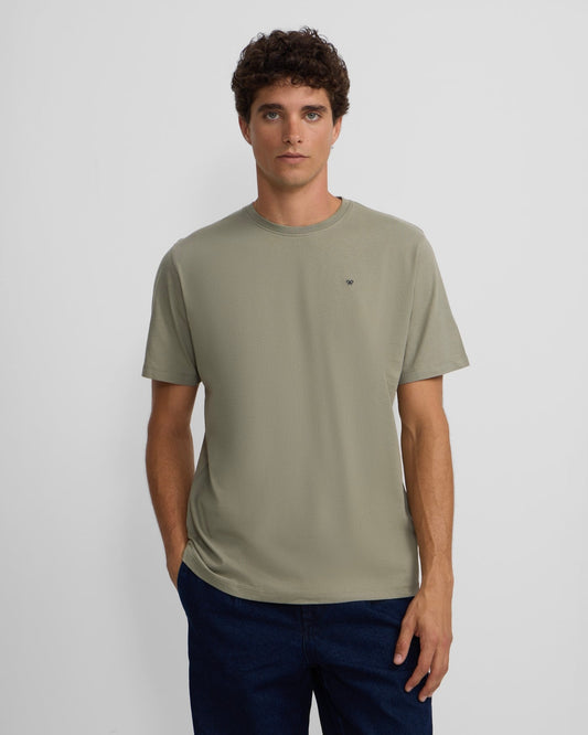 Camiseta Silbon minilogo verde