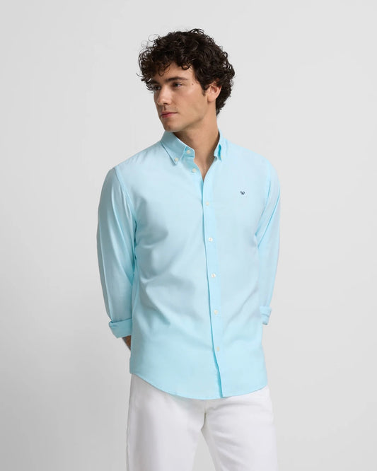 Camisa Oxford Silbon aguamarina