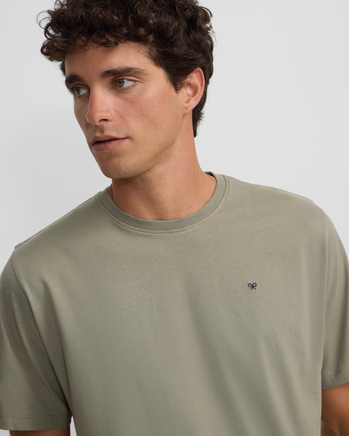 Camiseta Silbon minilogo verde