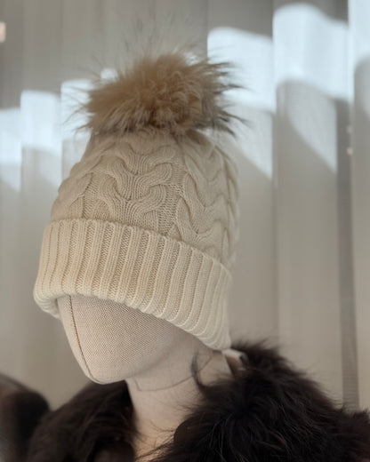 Gorro lana con pompon