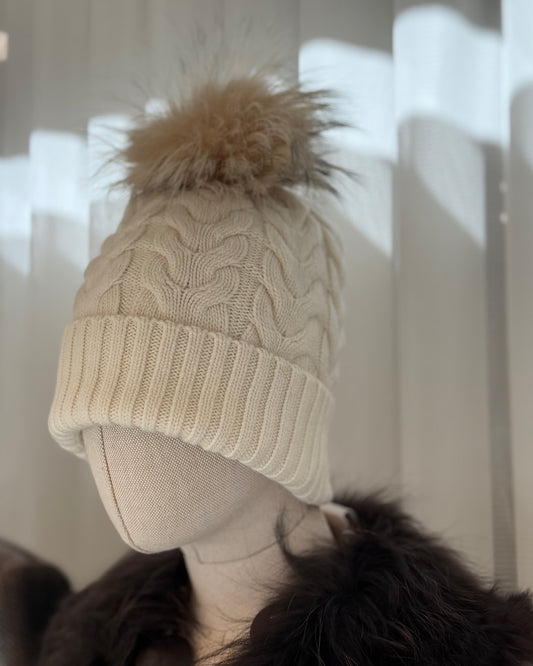 Gorro lana con pompon