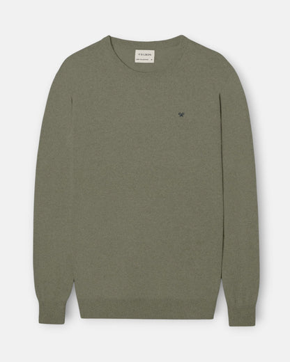 Jersey Silbon cuello redondo verde