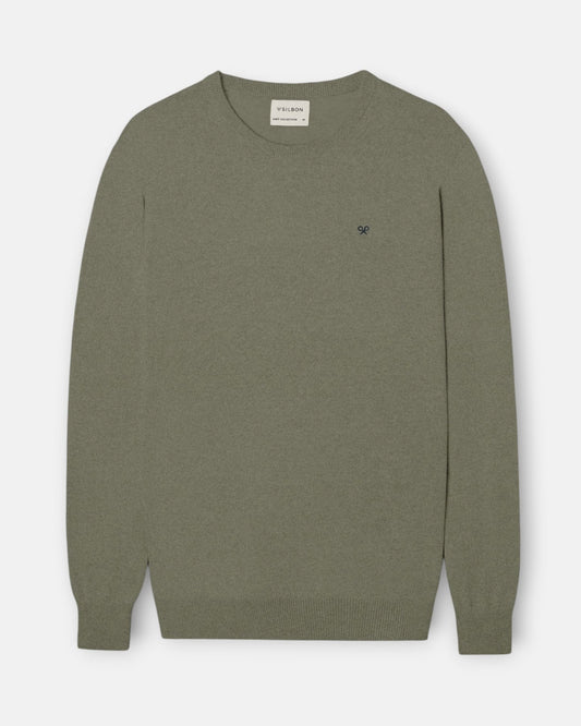 Jersey Silbon cuello redondo verde