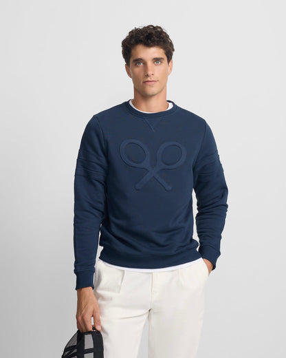 Sudadera Silbon raqueta relieve