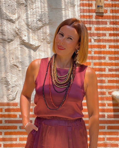 Blusa Mire burdeos