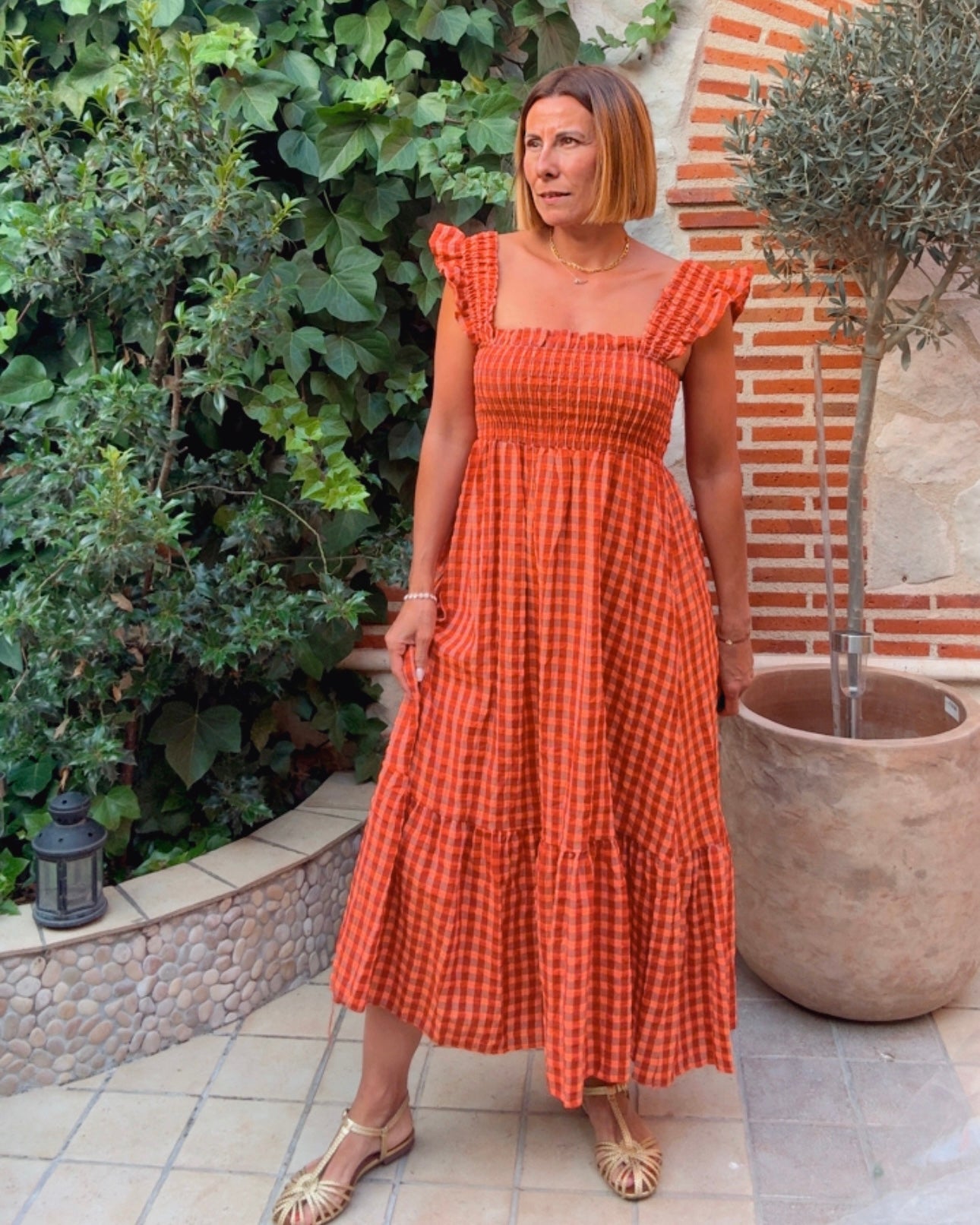 Vestido Vichy Fluor