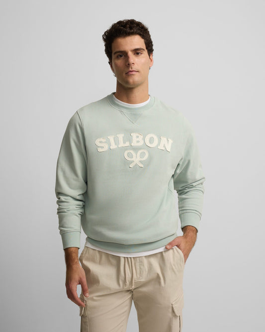 Sudadera Silbon raqueta aguamarina