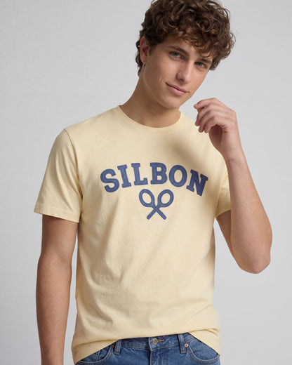 Camiseta Silbon raqueta amarilla