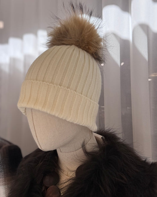 Gorro lana con pompon