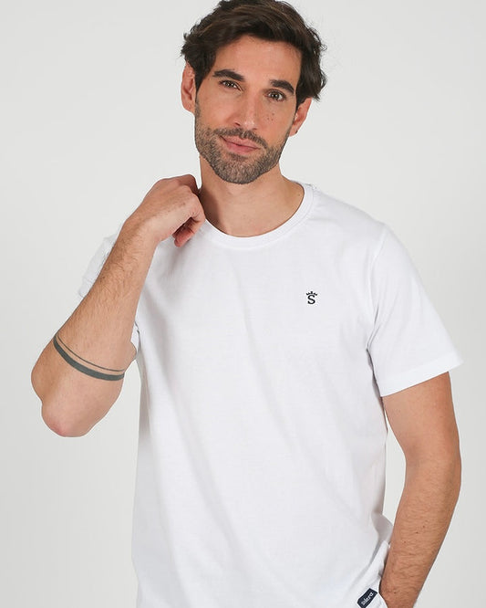 Camiseta Solera minilogo blanca