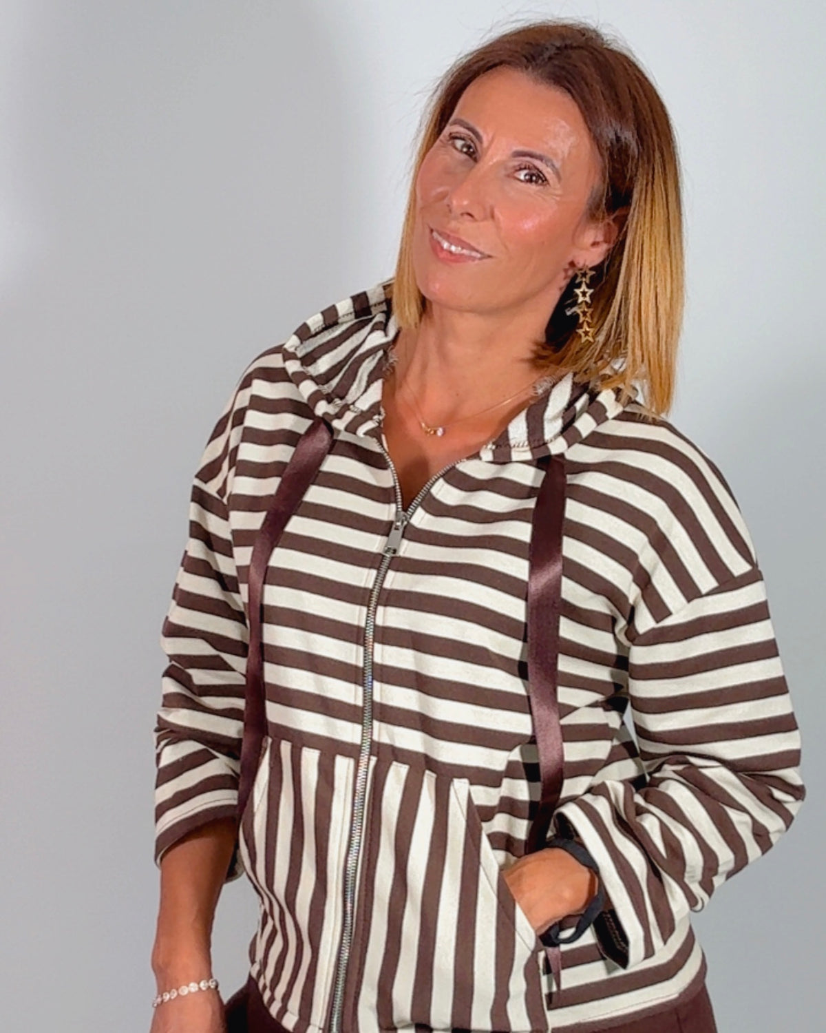 Chaqueta navy chocolate