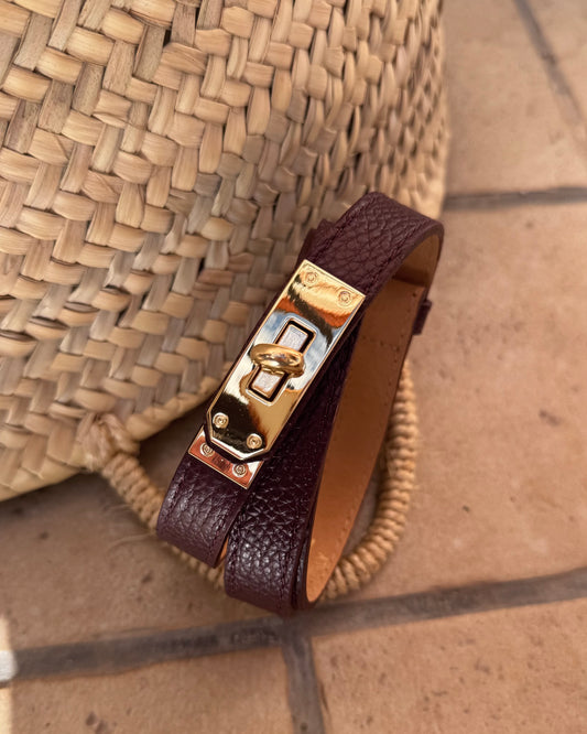 Cinturon de piel ajustable