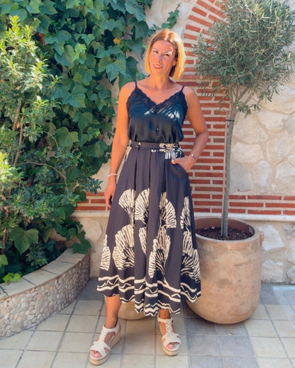 Falda estampada Perica