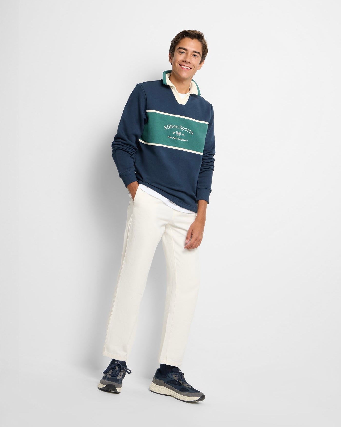 Sudadera Silbon cuello polo
