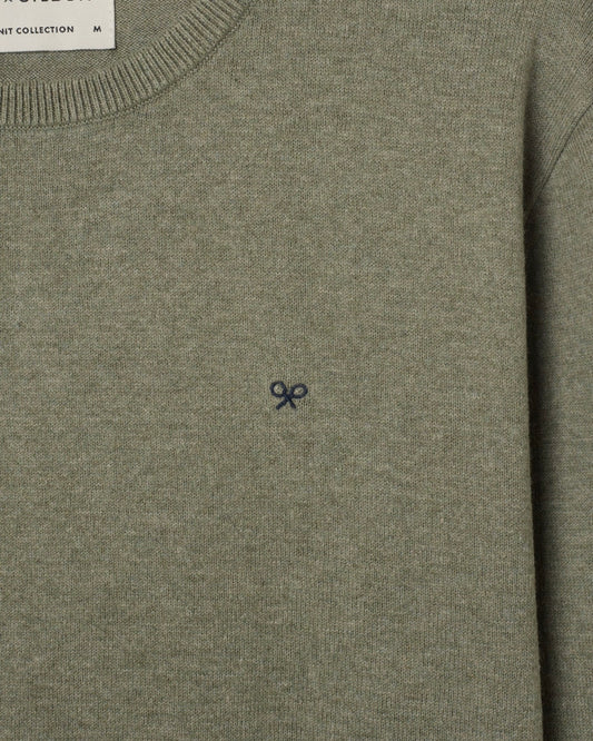 Jersey Silbon cuello redondo verde