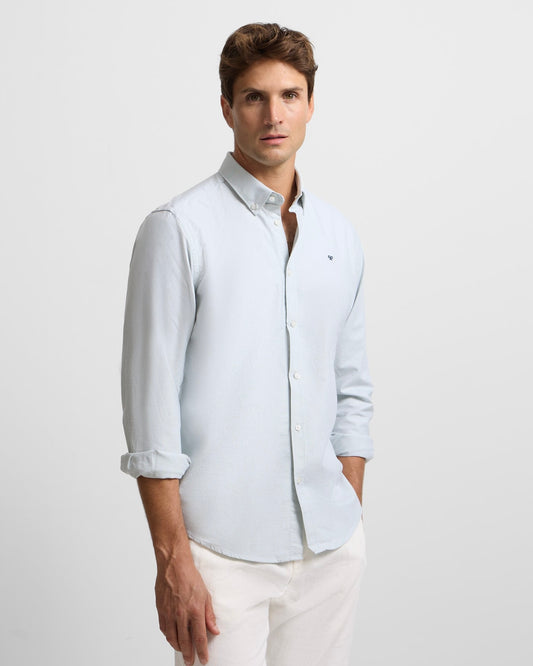 Camisa Oxford verde Silbon