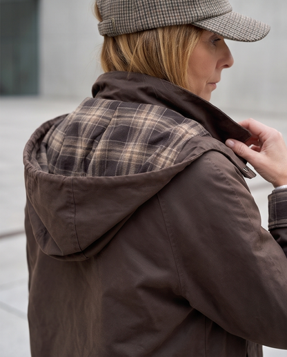 Chaqueta encerada vintage