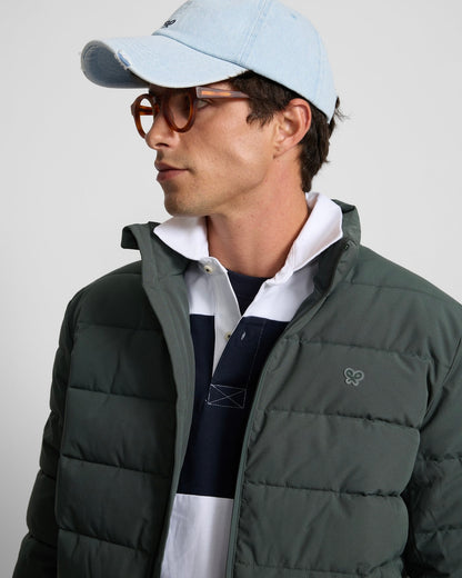 Abrigo Silbon acolchado verde