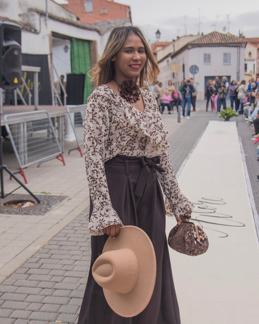 Blusa tul romantic