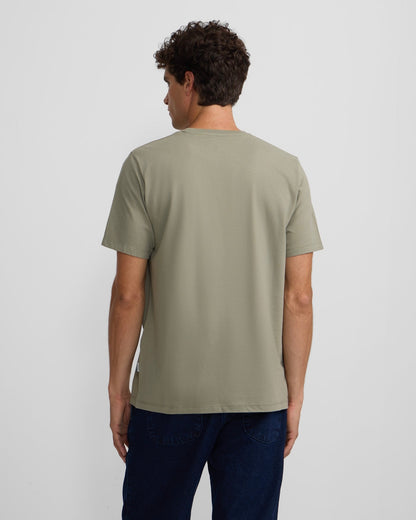 Camiseta Silbon minilogo verde
