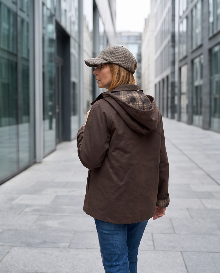 Chaqueta encerada vintage