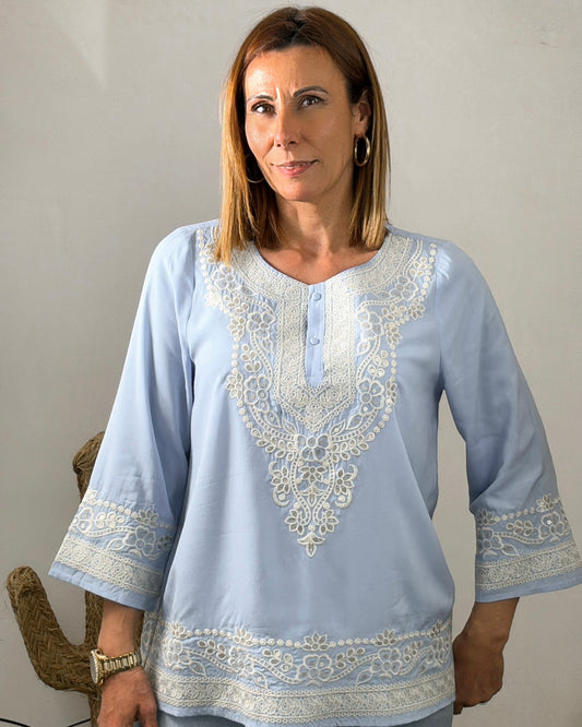 Blusa Marruecos azul
