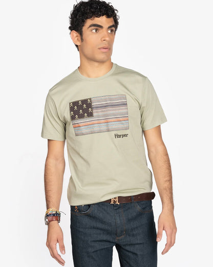 Camiseta Harper & Neyer USA MilItary Light