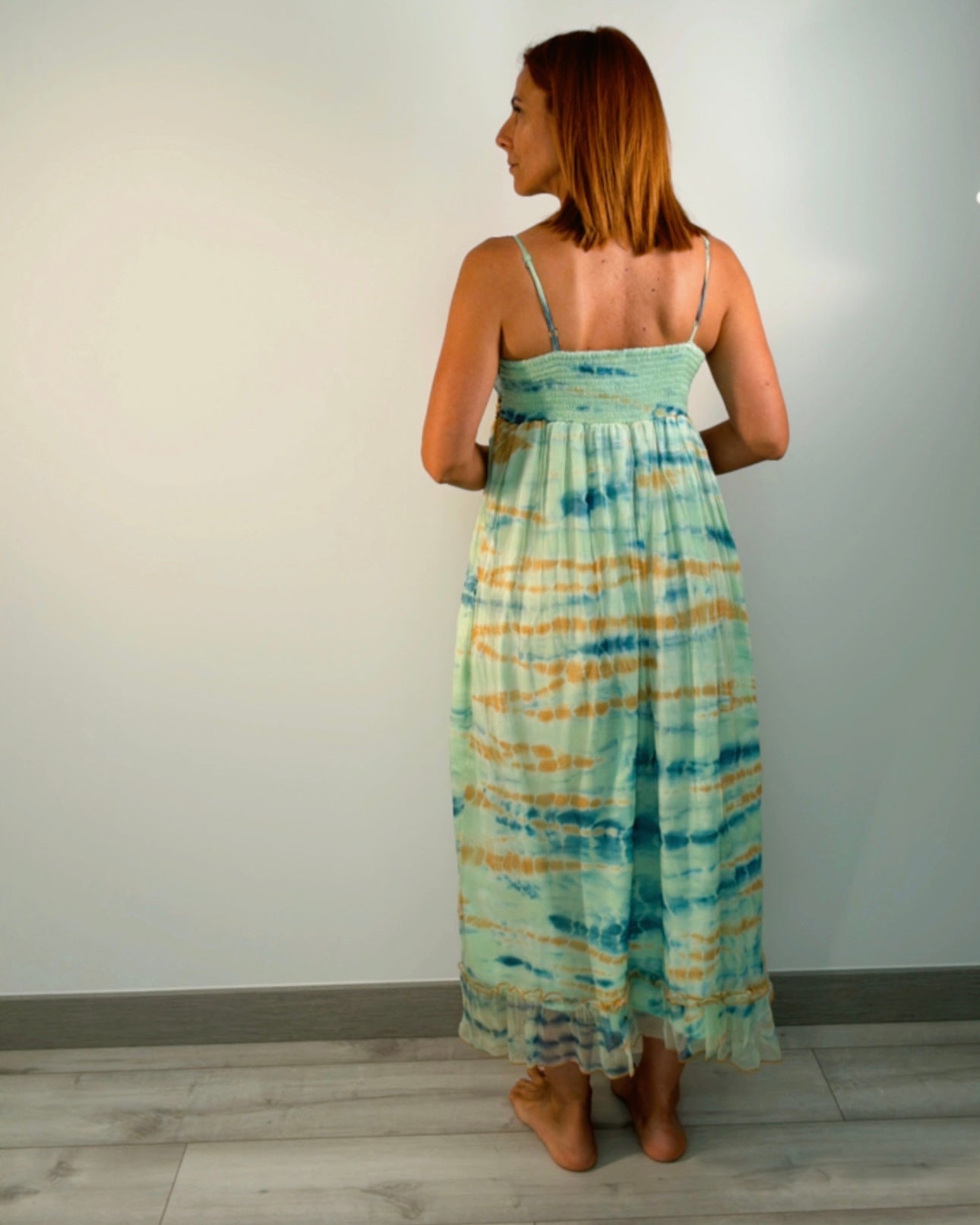 Vestido joya pico
