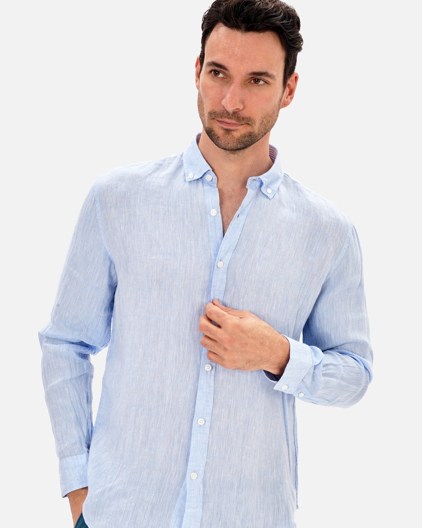 Light blue linen shirt