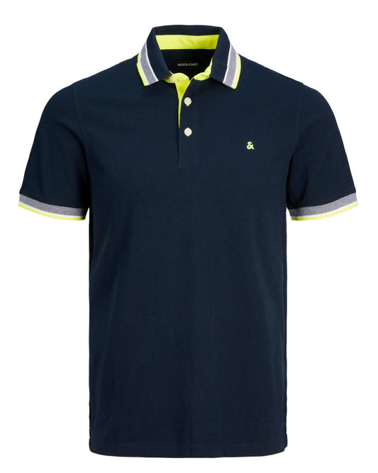 Polo Jack & Jones azul amarillo