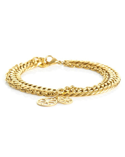 Golden Twin chain bracelet